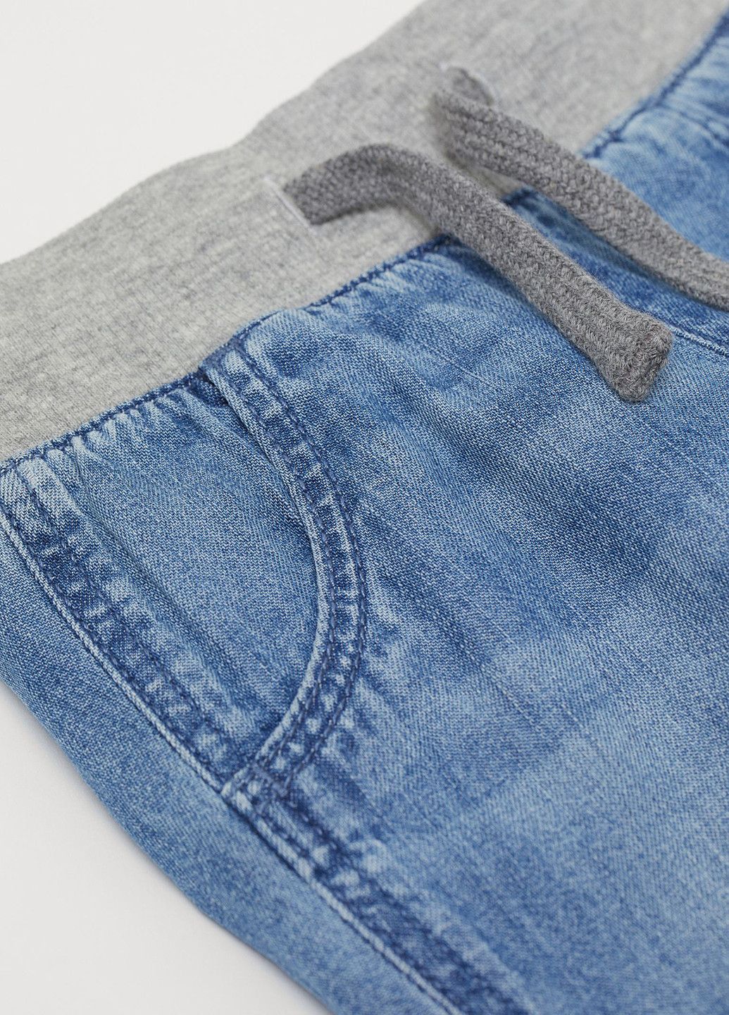 Темно-голубые демисезонные джоггеры джинсы H&M