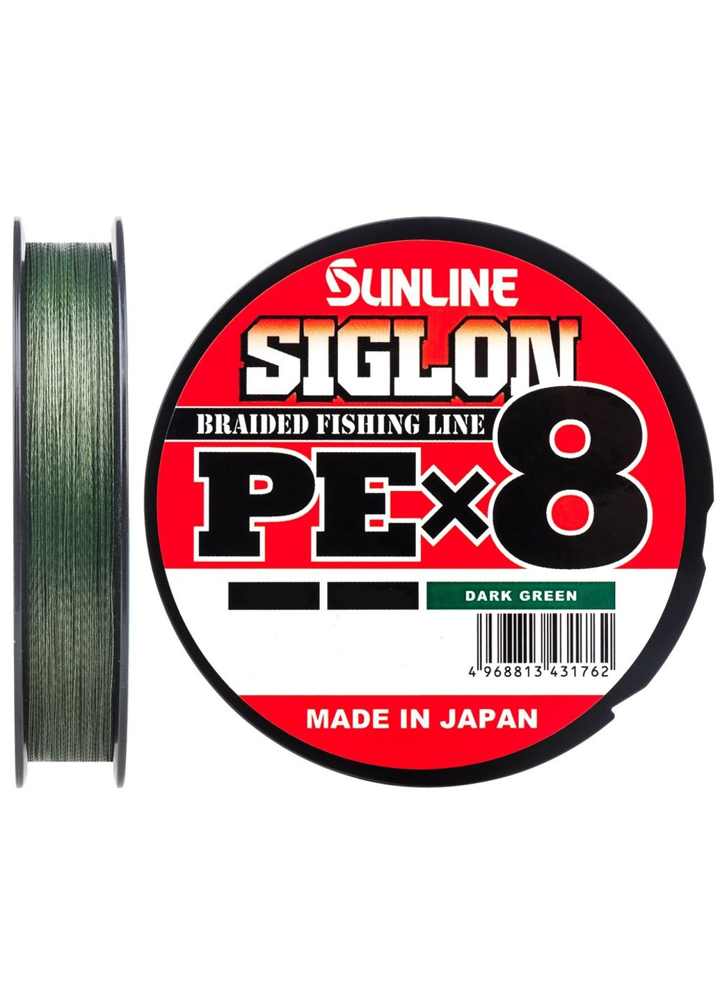 Шнур Siglon PE х8 300m (темн-зел.) # 8.0 / 0.483mm 100lb / 50.0kg Sunline (252468850)