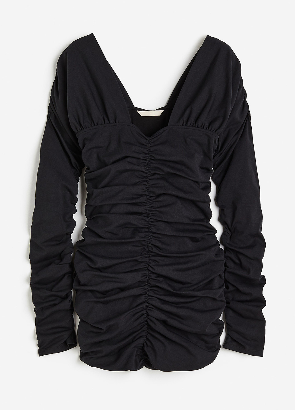 Черное кэжуал платье H&M однотонное