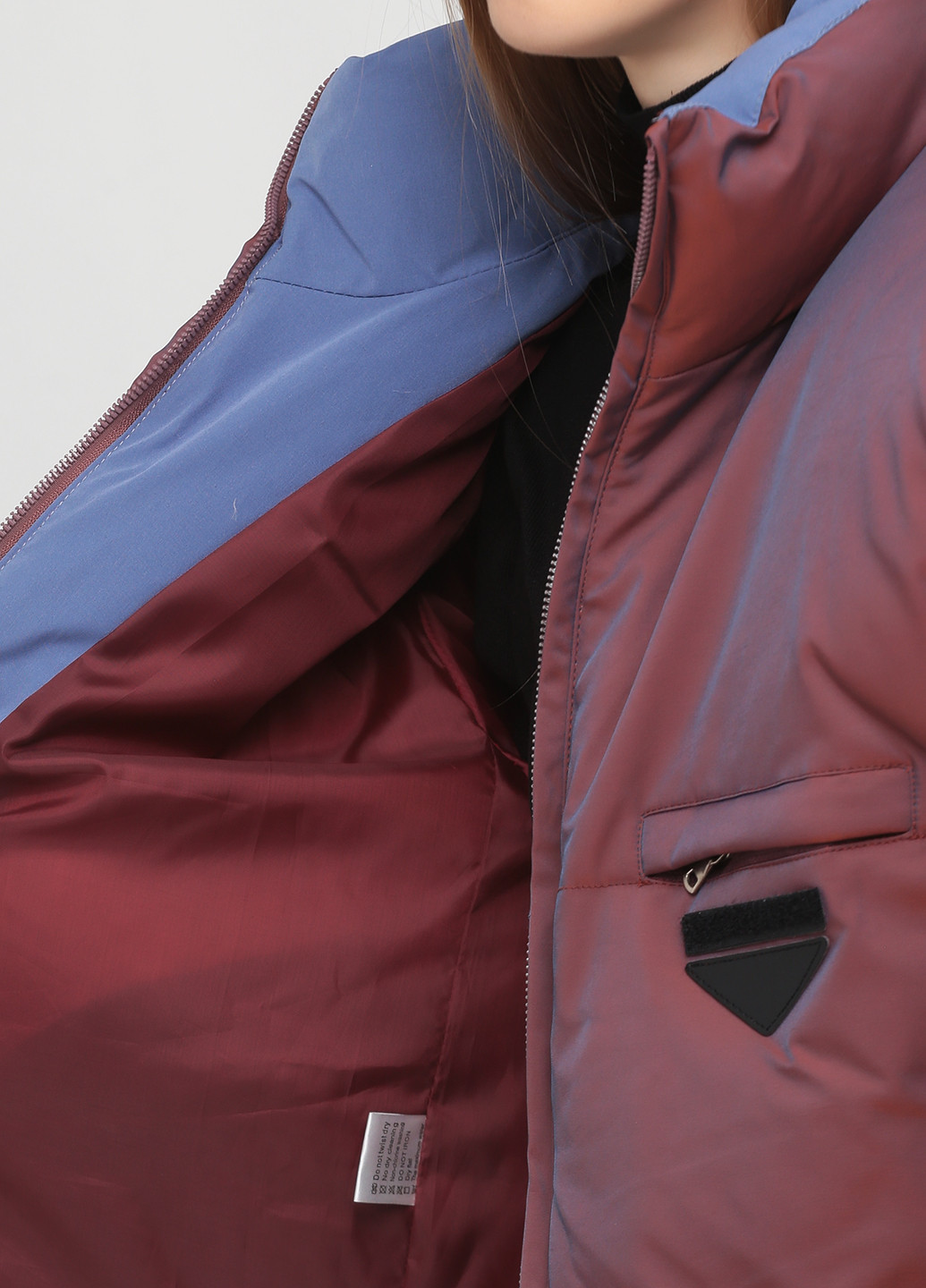 Бордовая зимняя куртка Annagella