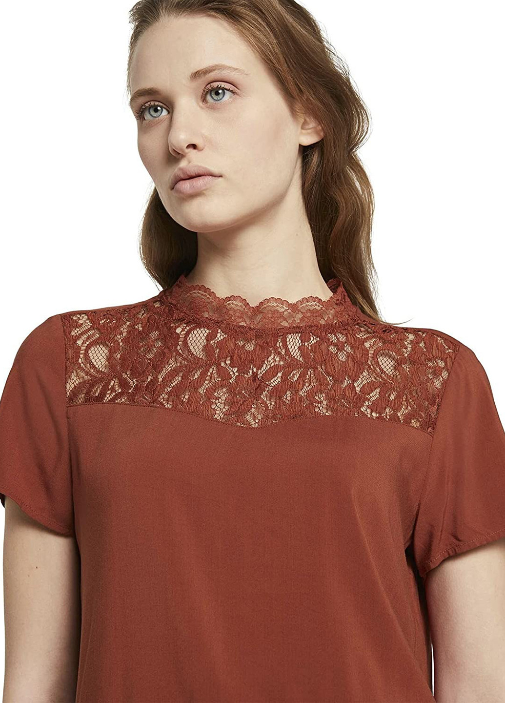 Теракотова блуза Tom Tailor