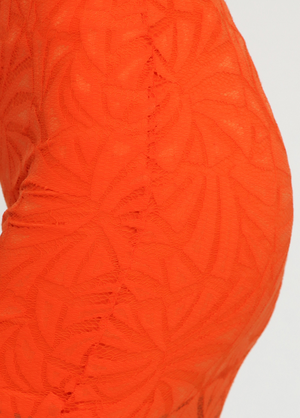 Оранжевая кэжуал фактурная юбка H&M миди