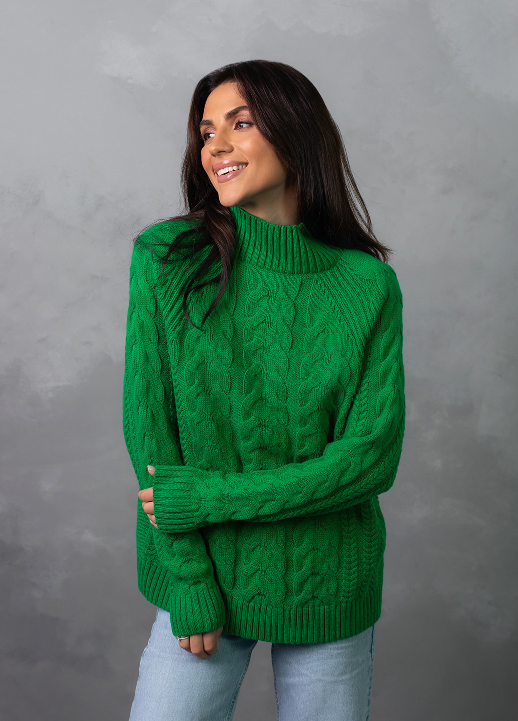 Зеленый свитер женский Viviami