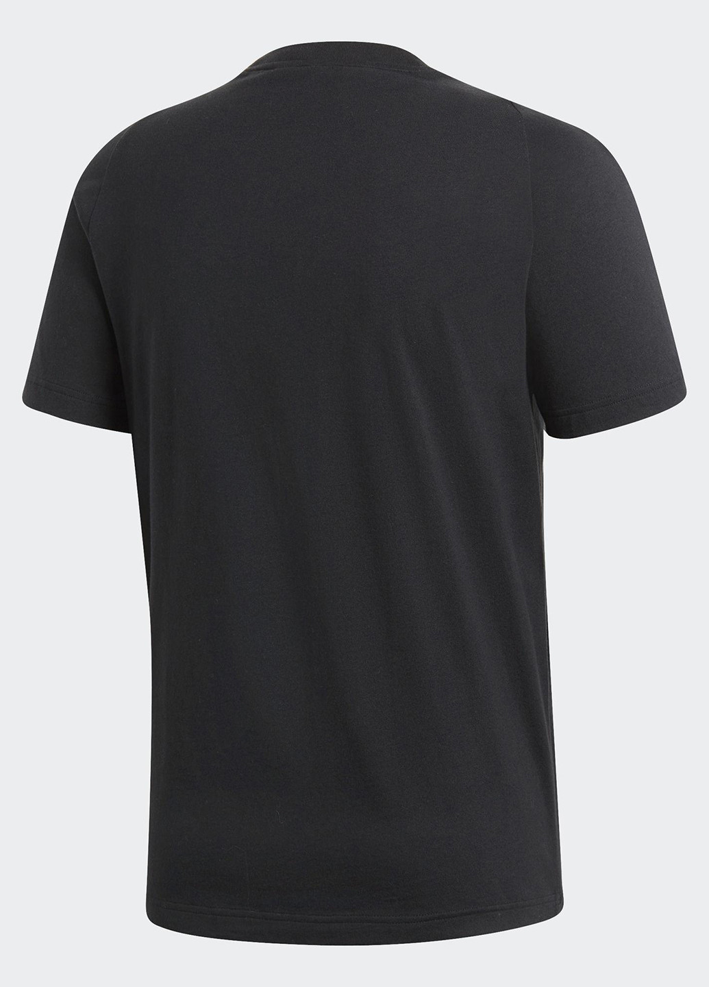 Черная футболка с коротким рукавом adidas