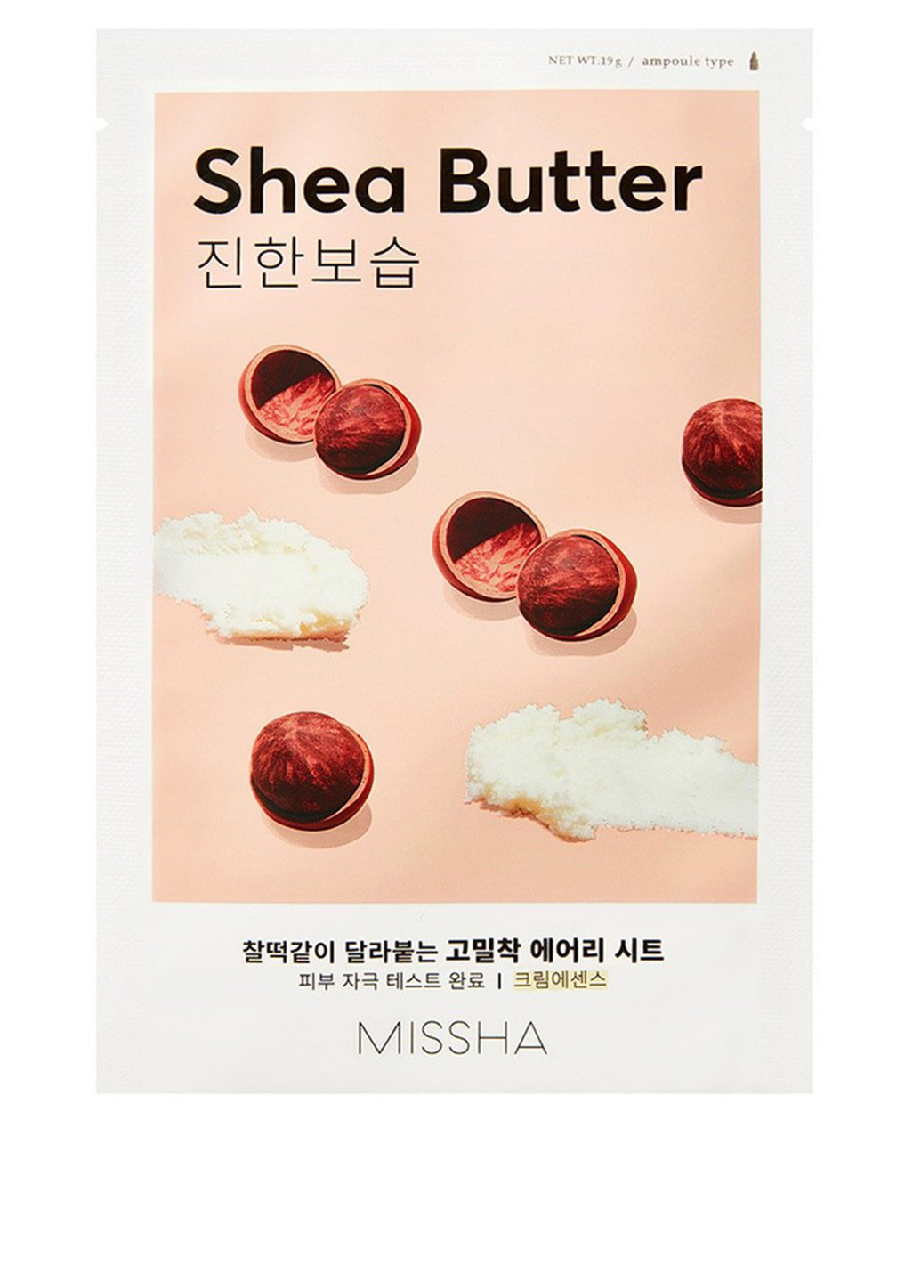 Маска Airy Fit Sheet Mask Shea Butter, 19 г MISSHA (252256752)
