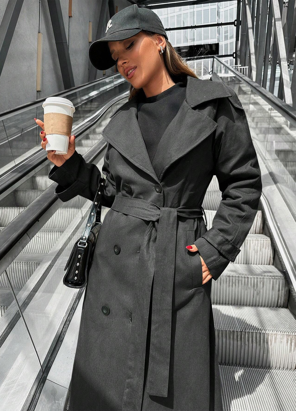 Плащ SHEIN тренчкот на пуговицах демисезон (301767630)