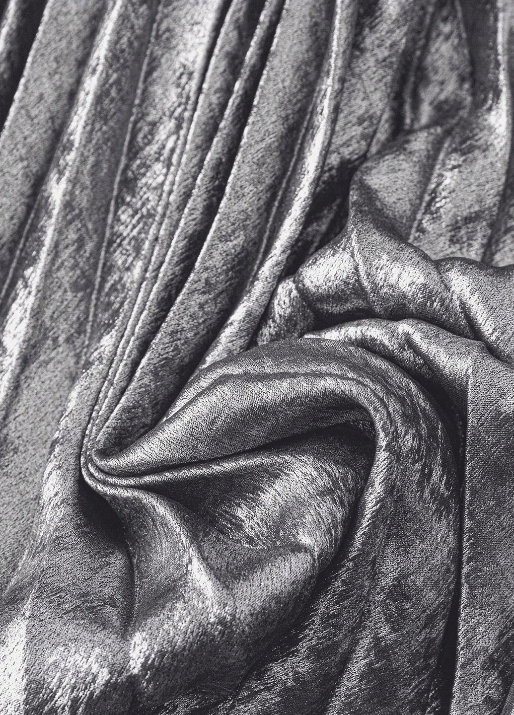 Срібна вечірня, кежуал сукня кльош, плісована SHEIN однотонна