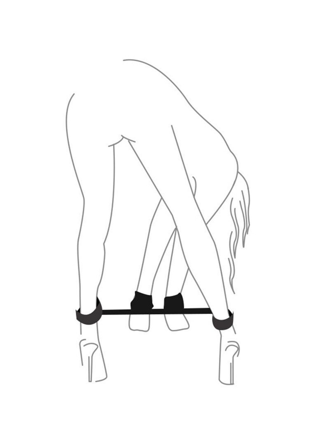 Набор для фиксации - BDSM Straight Line Fixation Simple Art of Sex (255340332)