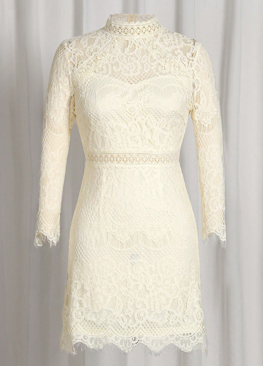 Кремова святковий сукня SHEIN однотонна