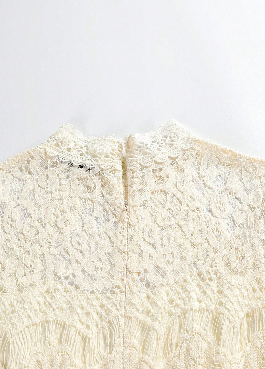 Кремова святковий сукня SHEIN однотонна