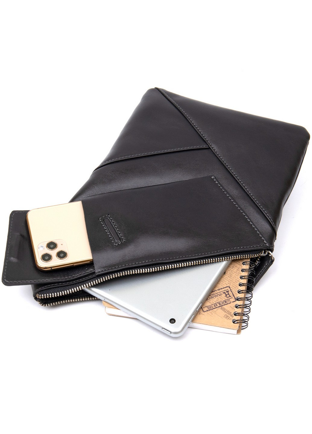 Кожаная сумка через плечо 21х31х1,5 см Grande Pelle (253660238)