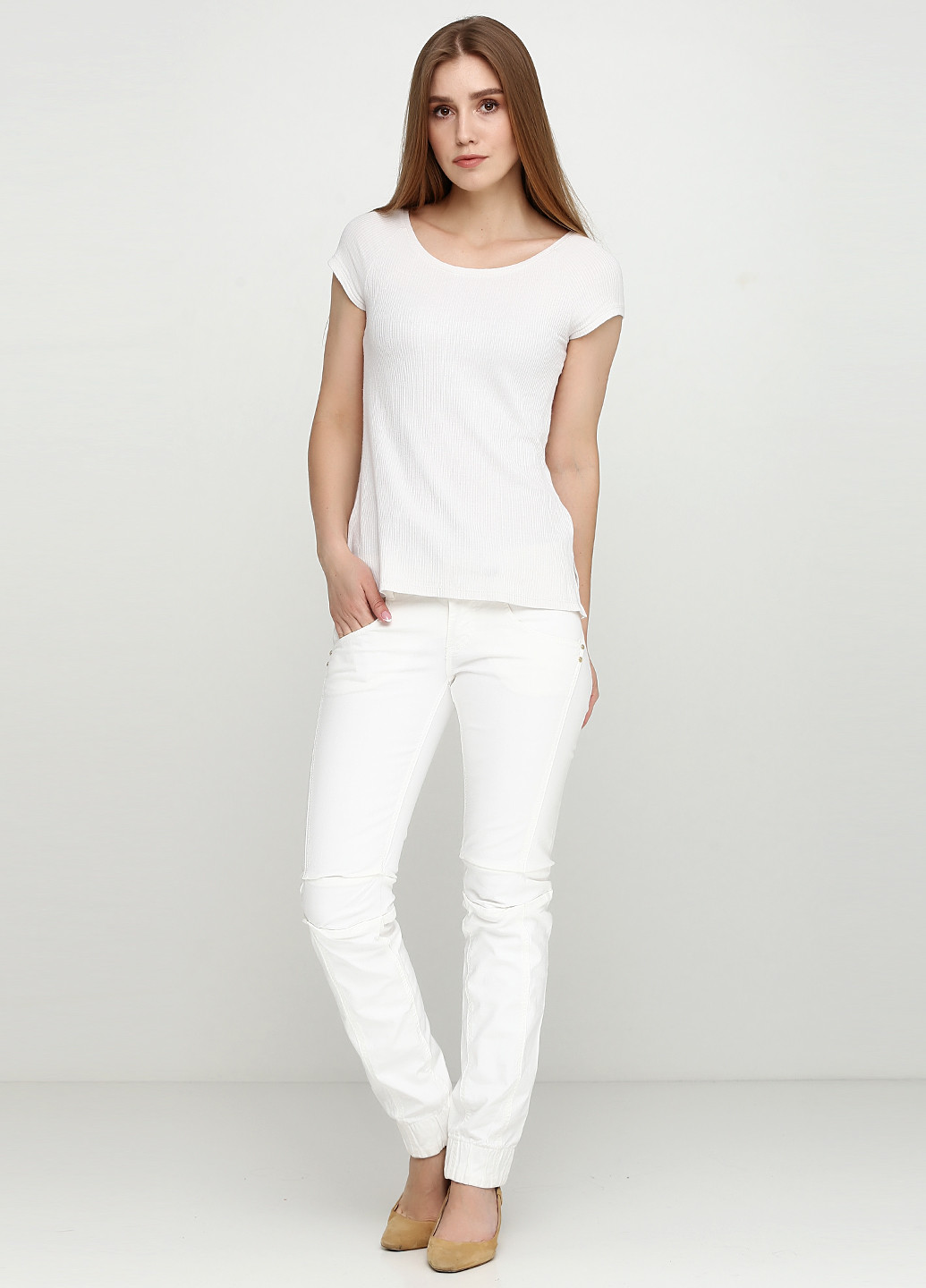 Белые демисезонные джинсы Patrizia Pepe