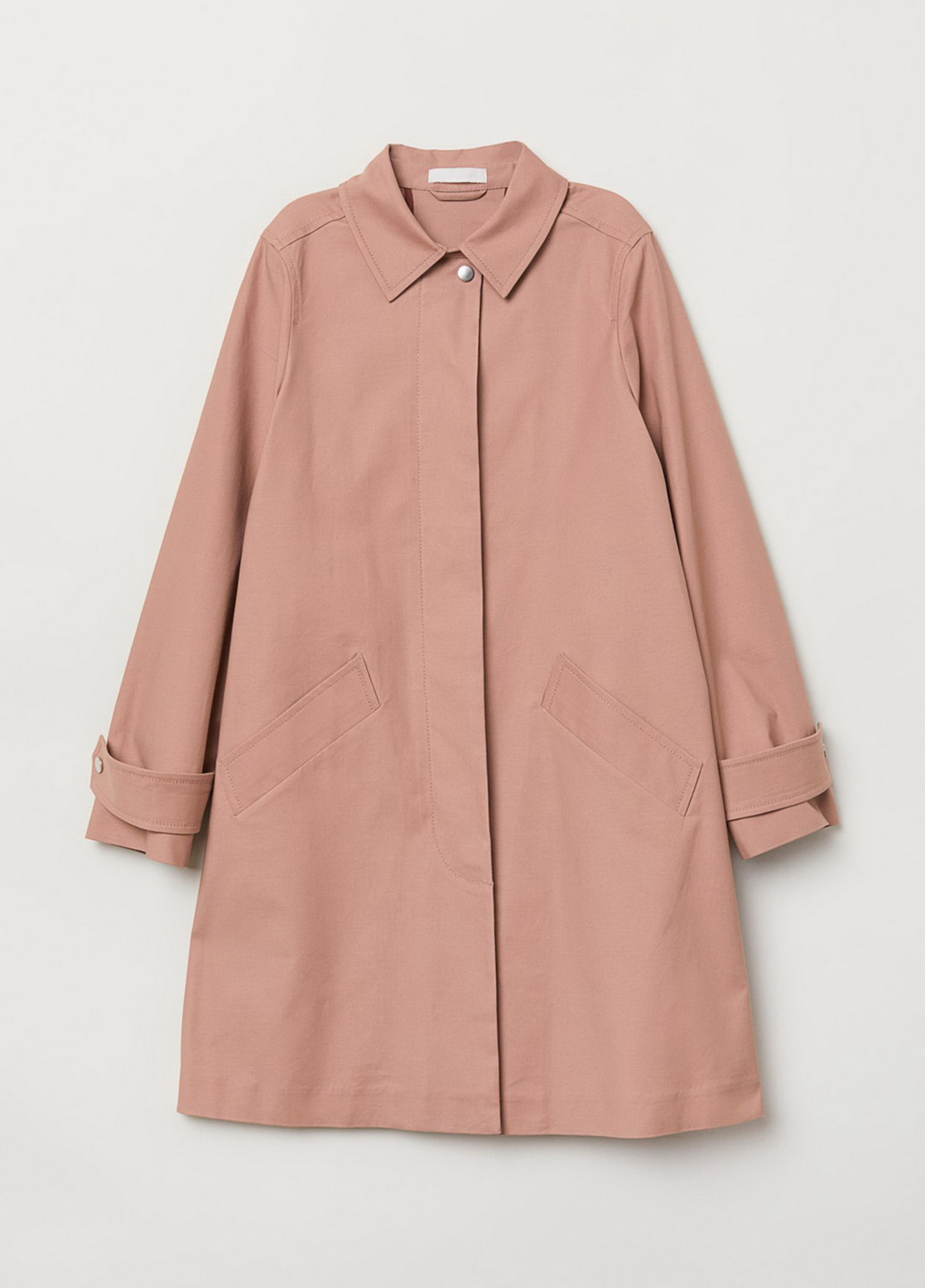 Пудровое демисезонное Пальто однобортное H&M