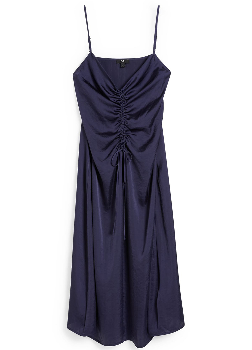Темно-синя кежуал, вечірня сукня сукня-комбінація C&A однотонна