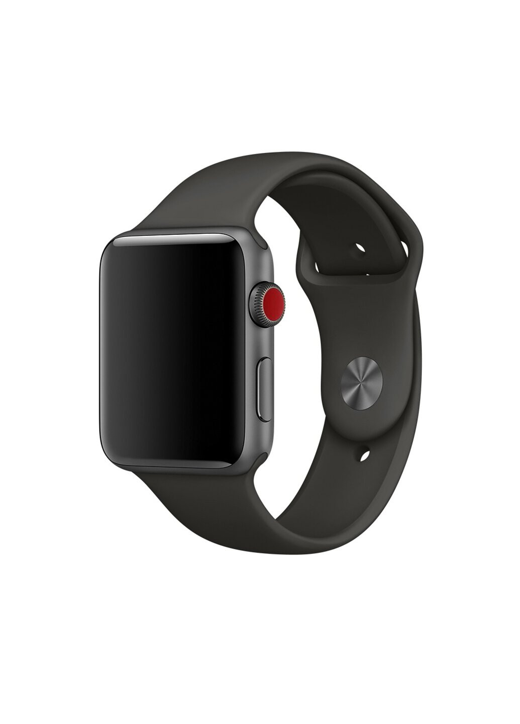 Ремінець Sport Band для Apple Watch 38 / 40mm силіконовий сірий спортивний size (s) Series 5 4 3 2 1 Charcoal Gray ARM (222374732)