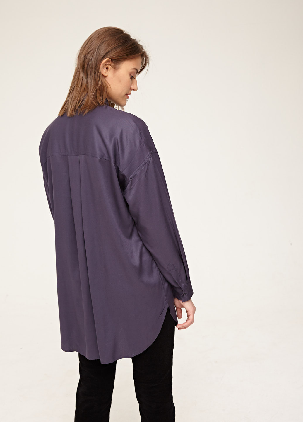 Фиолетовая демисезонная блузка SELA