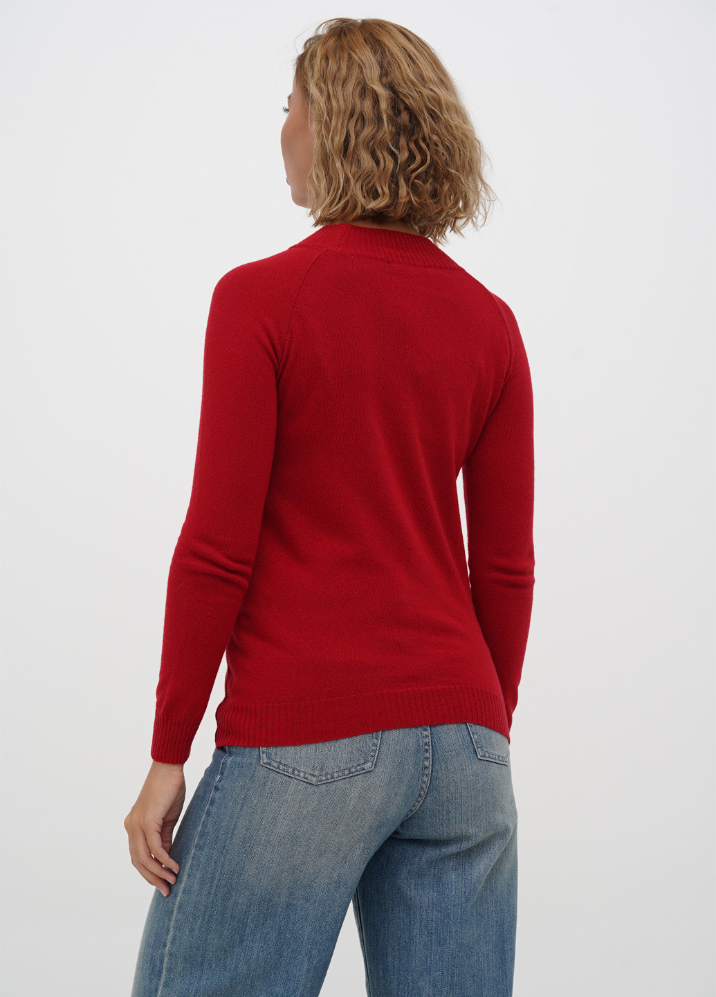 Темно-червоний демісезонний светр Sassofono