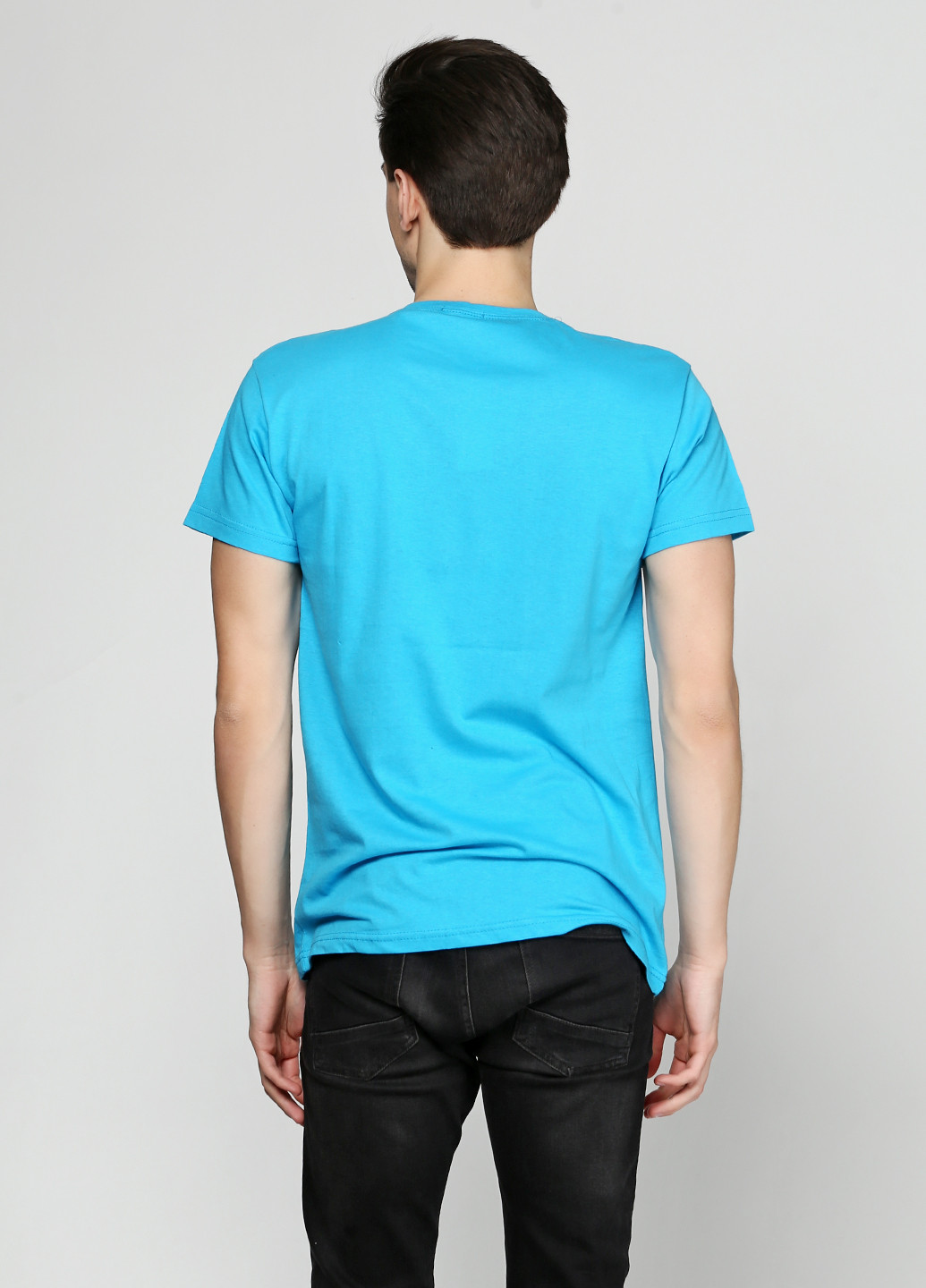 Блакитна літня футболка Rixon