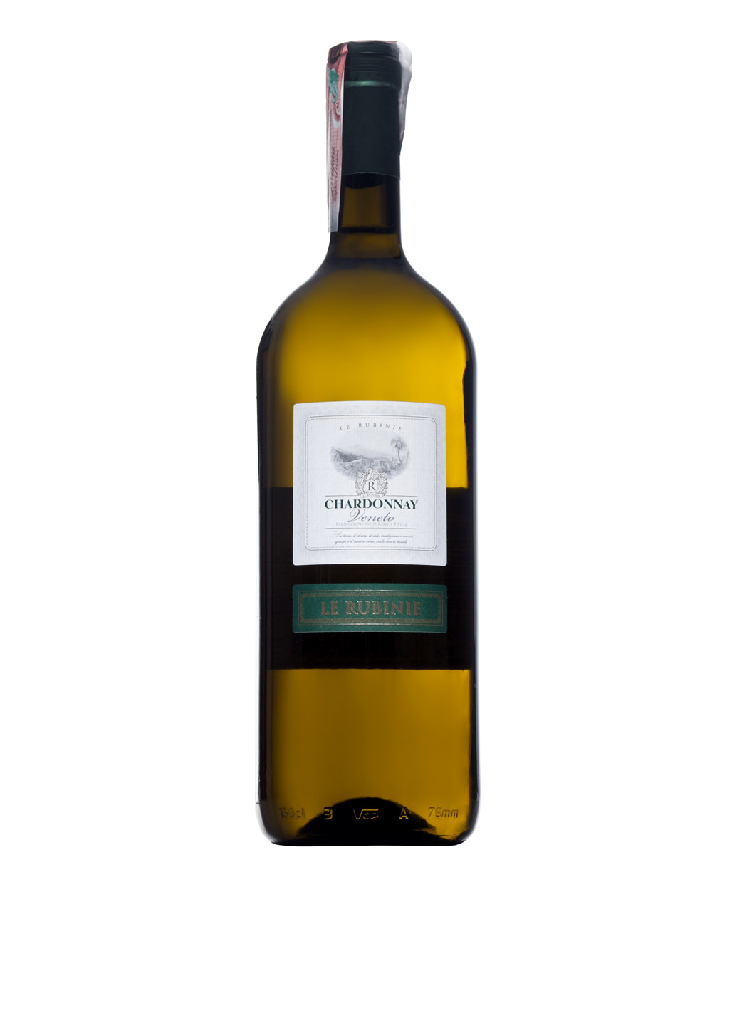 Вино Le Rubinie Chardonnay Veneto IGT, 0.75 л Verga золотистое