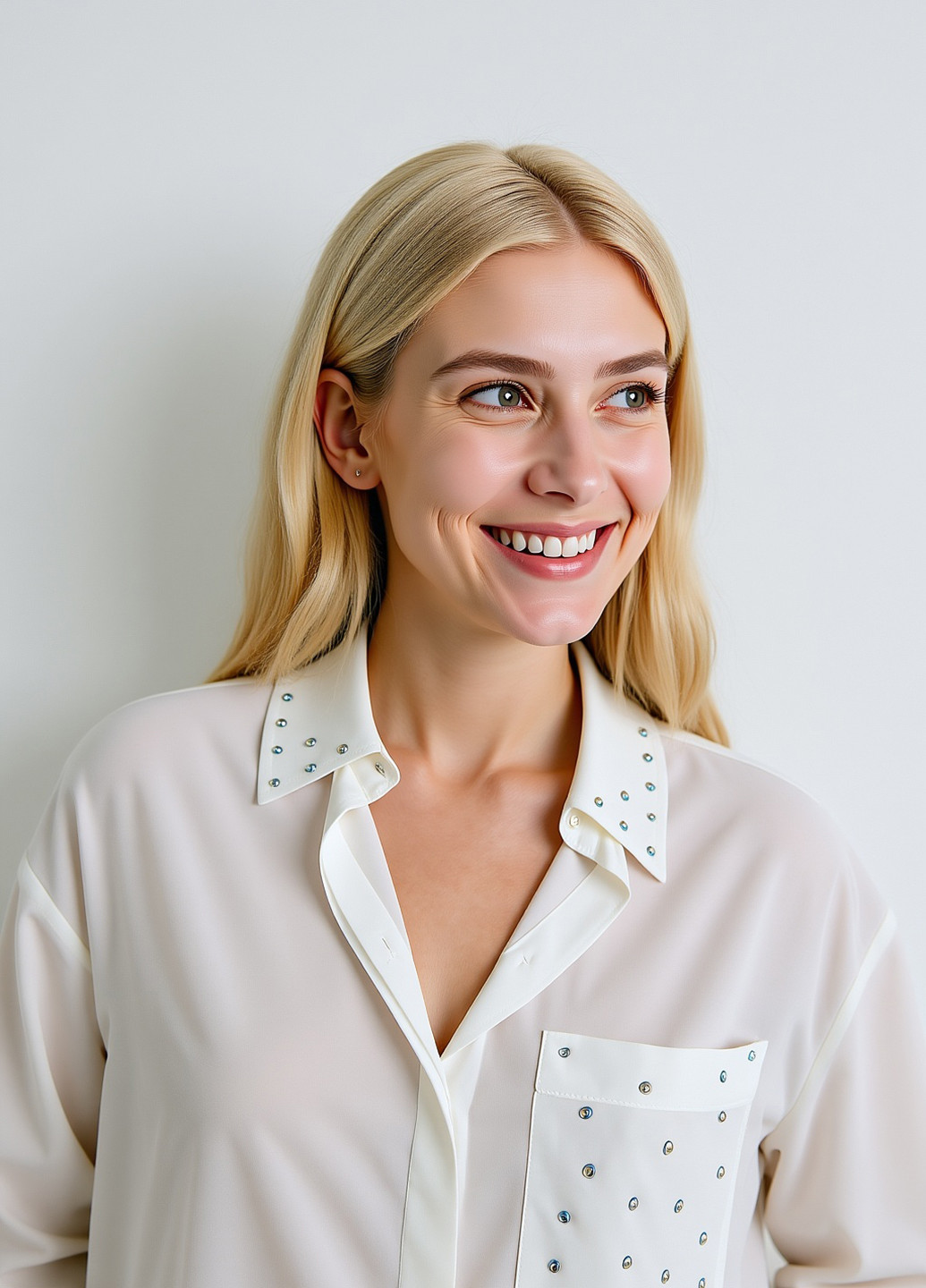 Белая классическая, кэжуал рубашка однотонная Reserved