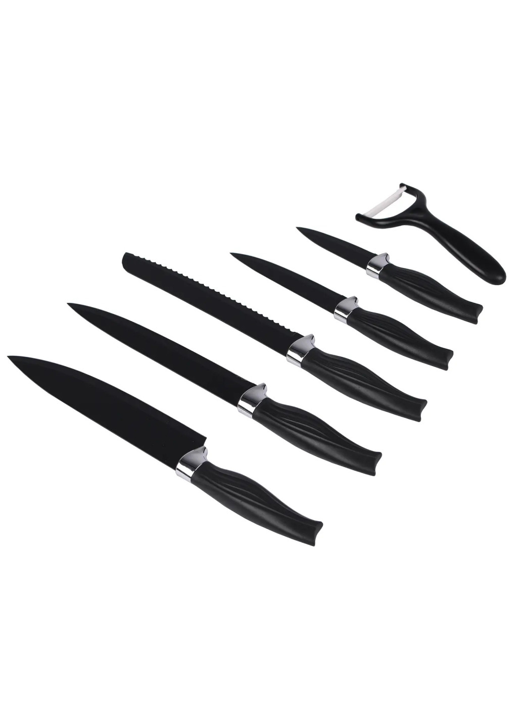 Набор ножей (6 пр.) TV-magazin чёрные,