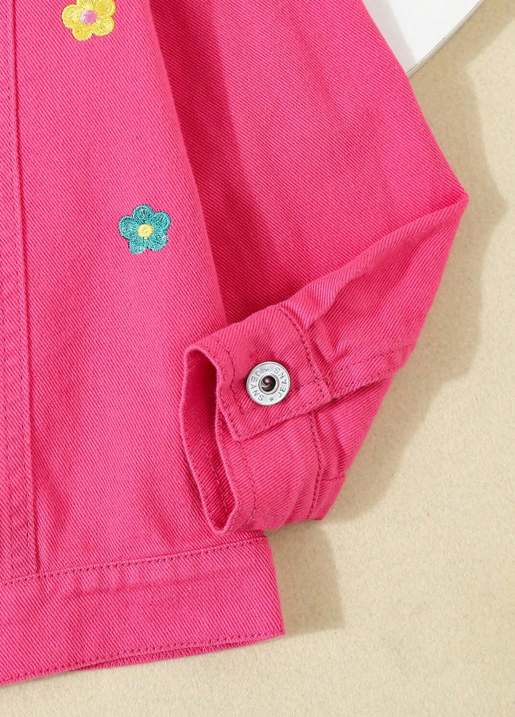 Темно-розовая демисезонная куртка SHEIN