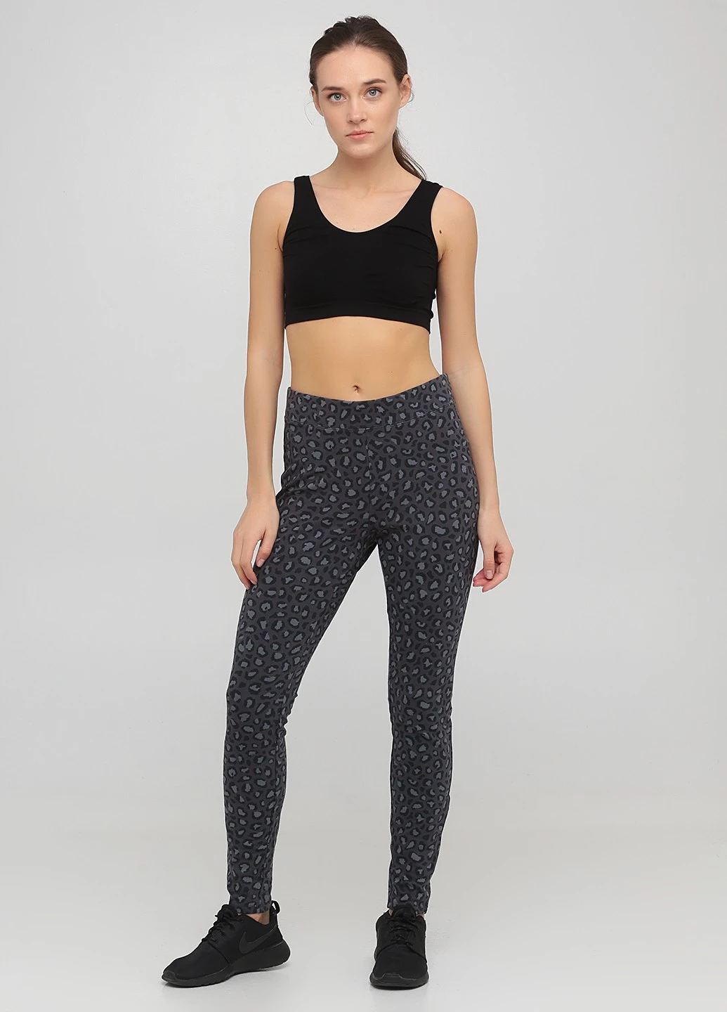 Серые демисезонные леггинсы спорт Old Navy