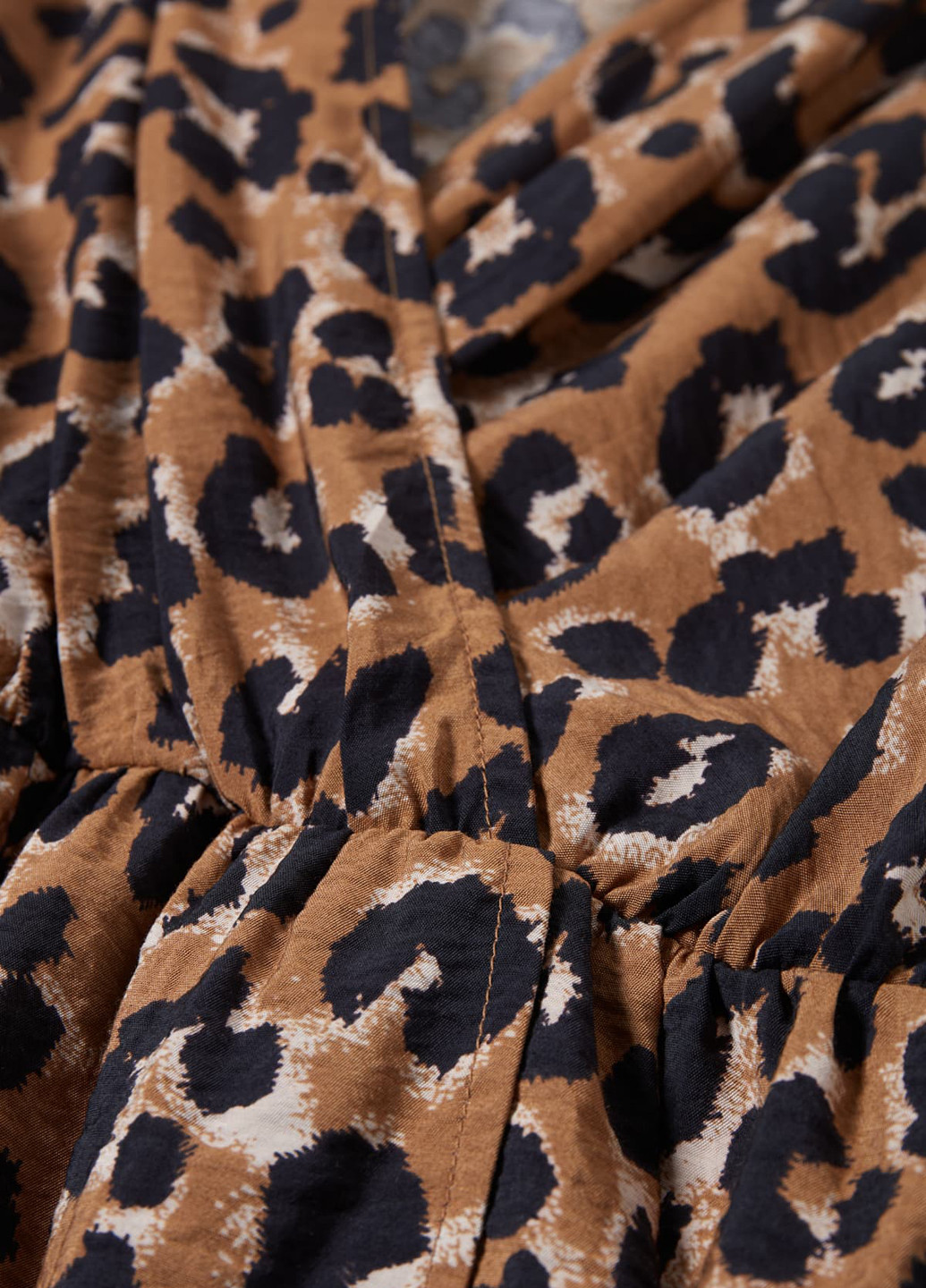 Коричневое кэжуал платье на запах C&A леопардовый