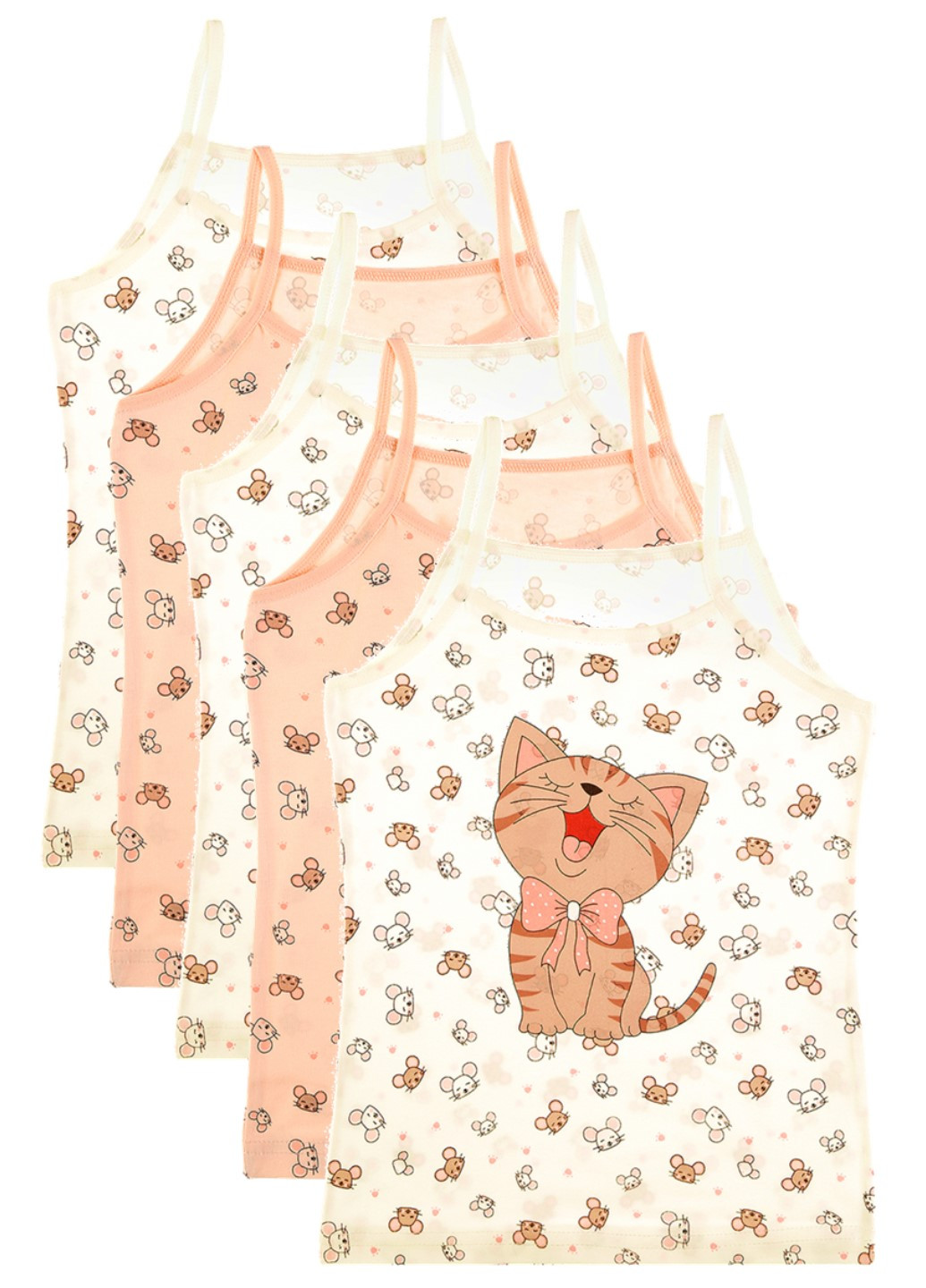 Набор маек на тонких бретелях 5 шт Donella 43679PF (252942063)