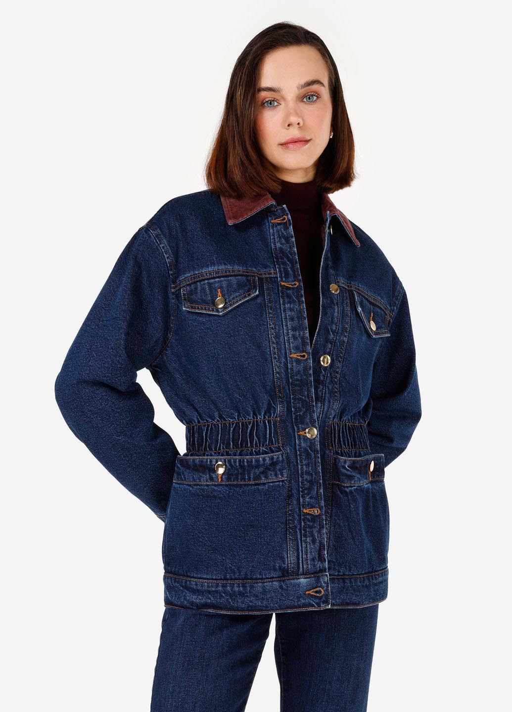 Темно-синя демісезонна куртка куртка-піджак Colin's