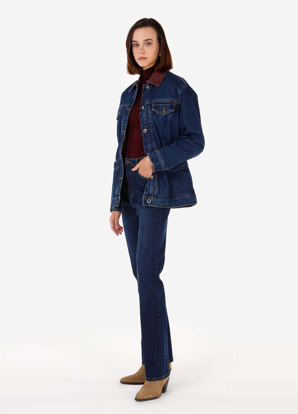 Темно-синя демісезонна куртка куртка-піджак Colin's