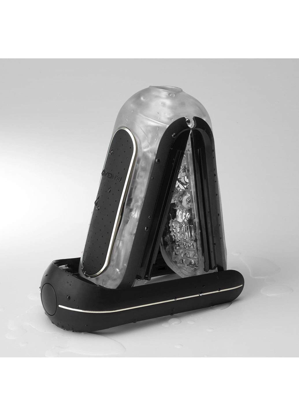 Мастурбатор Flip Zero Electronic Vibration Black, изменяемая интенсивность, раскладной Tenga (254583473)