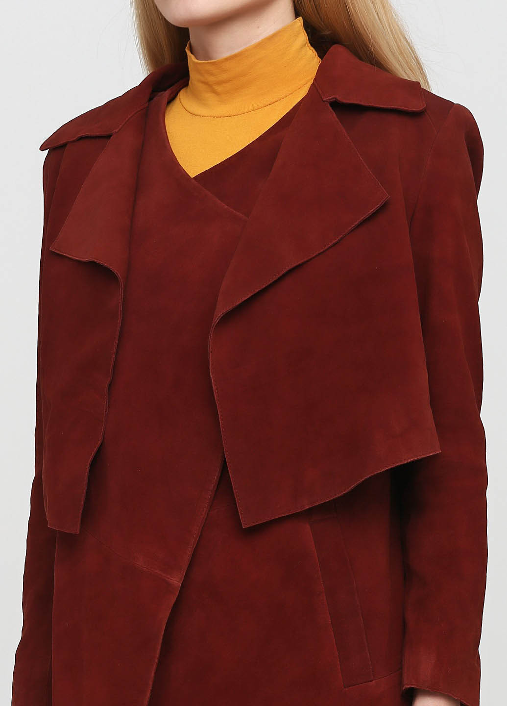 Коричневий демісезонний комплект шкіряний (жилет, болеро) Vero Moda