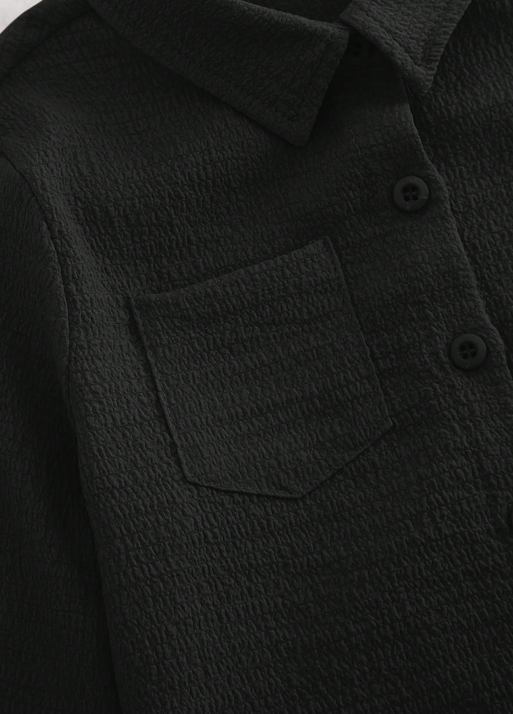 Чорний демісезонний костюм (сорочка, штани) брючний, з сорочкою SHEIN