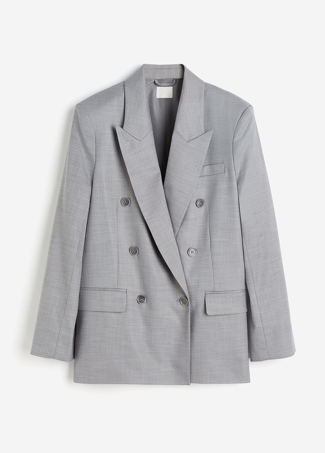 Серый женский жакет H&M однотонный - демисезонный