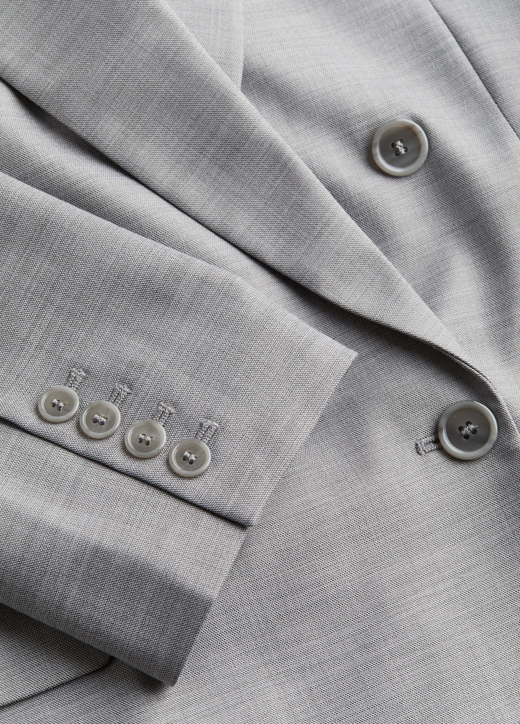 Серый женский жакет H&M однотонный - демисезонный