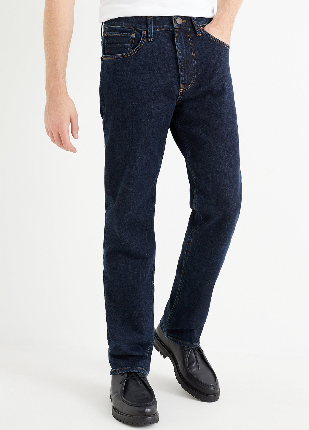 Темно-синие демисезонные слим джинсы C&A