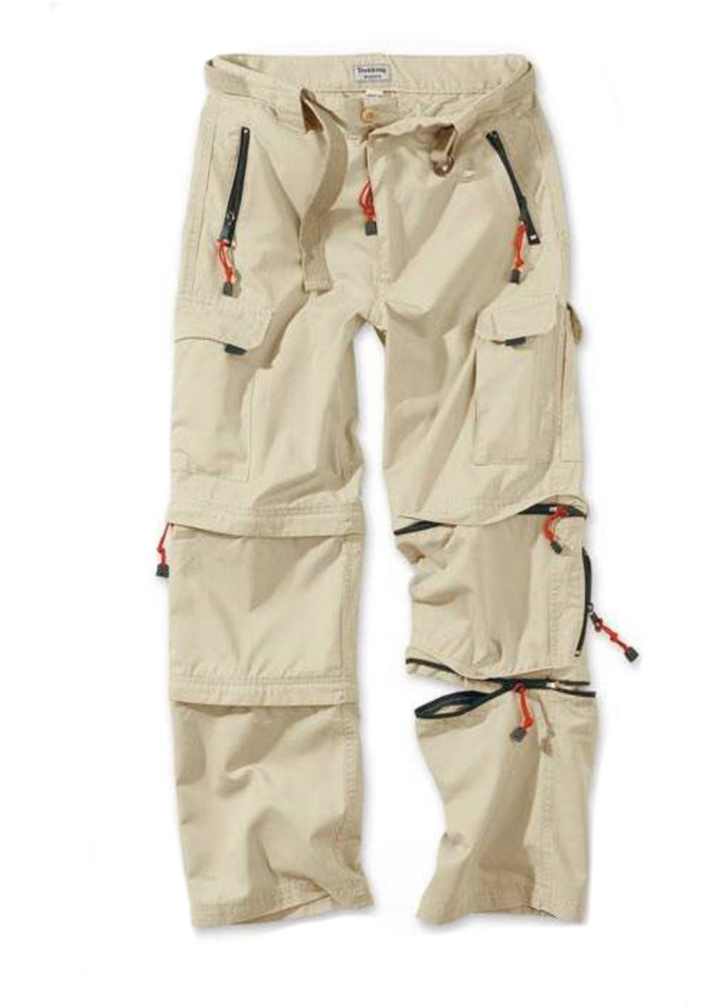 Светло-бежевые кэжуал летние прямые брюки Surplus