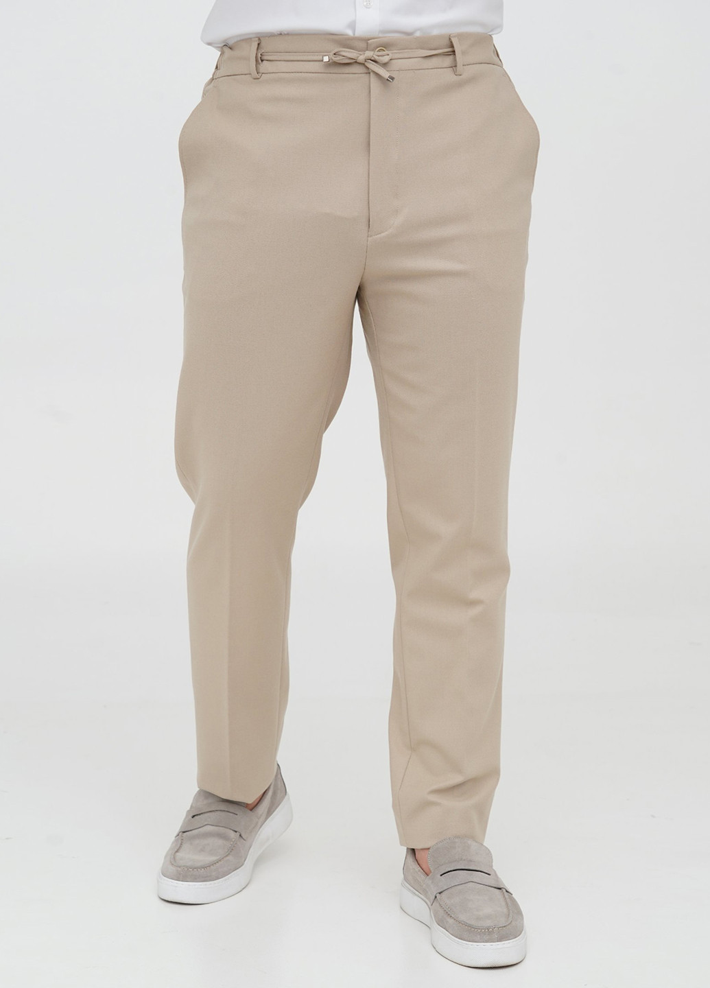 Бежевий демісезонний костюм (піджак, штани) брючний Trend Collection