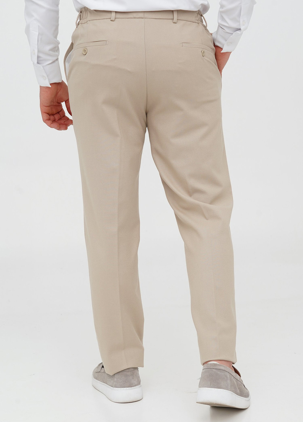 Бежевий демісезонний костюм (піджак, штани) брючний Trend Collection