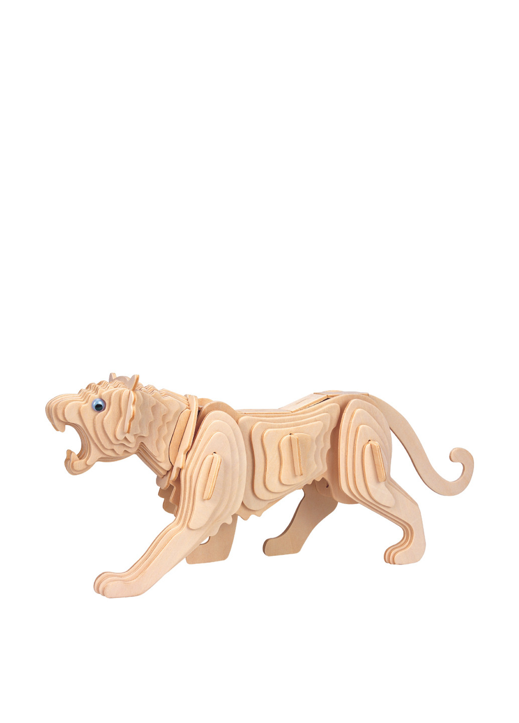 Деревянный 3D-пазл Тигр, 34х14 см Мир деревянных игрушек (286207430)
