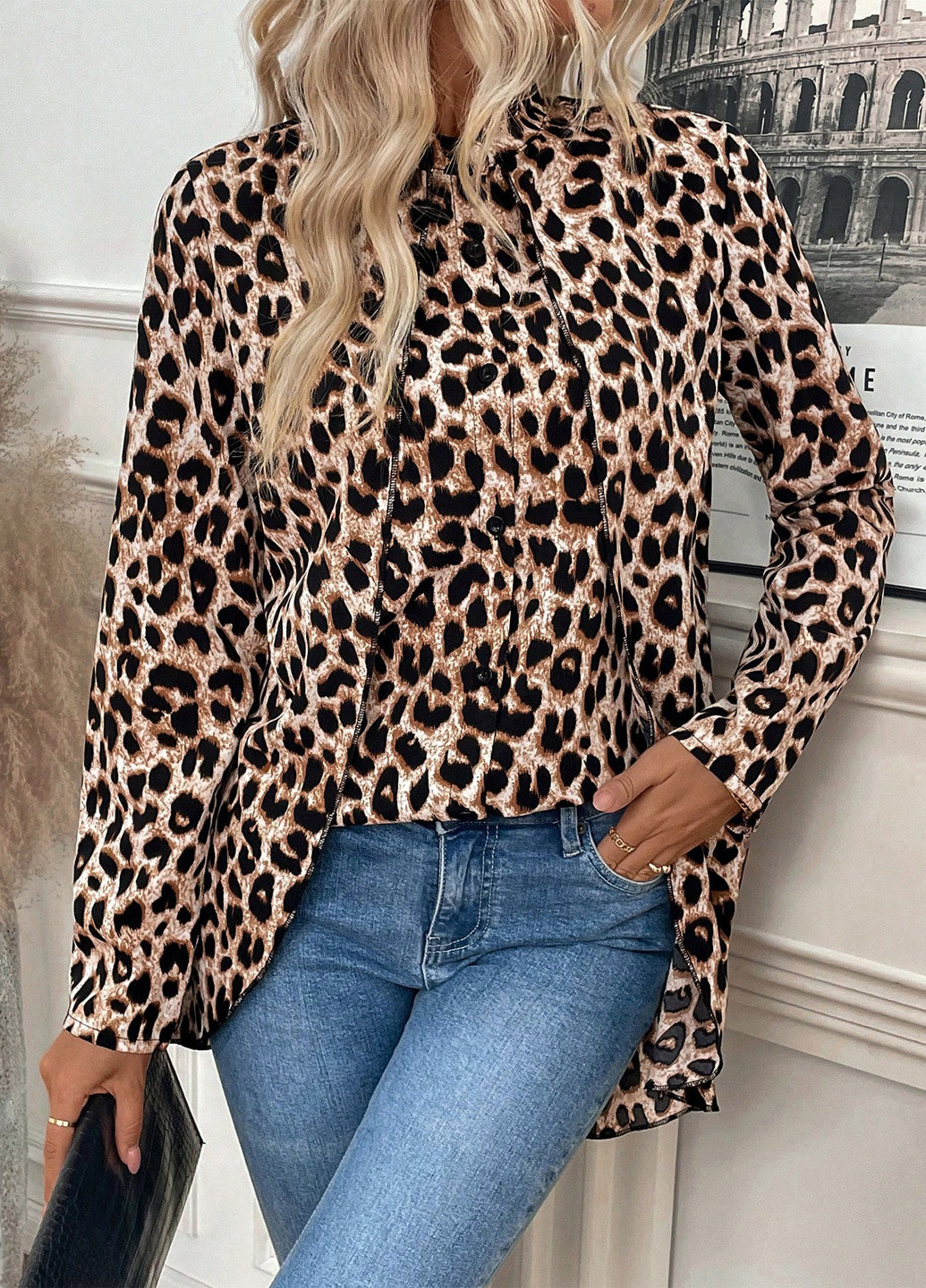 Комбинированная блуза SHEIN