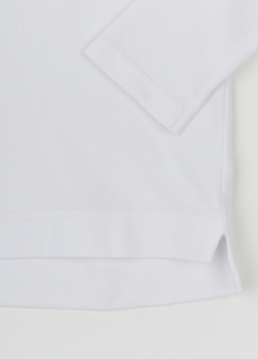Белая детская футболка-поло для мальчика Ляля однотонная