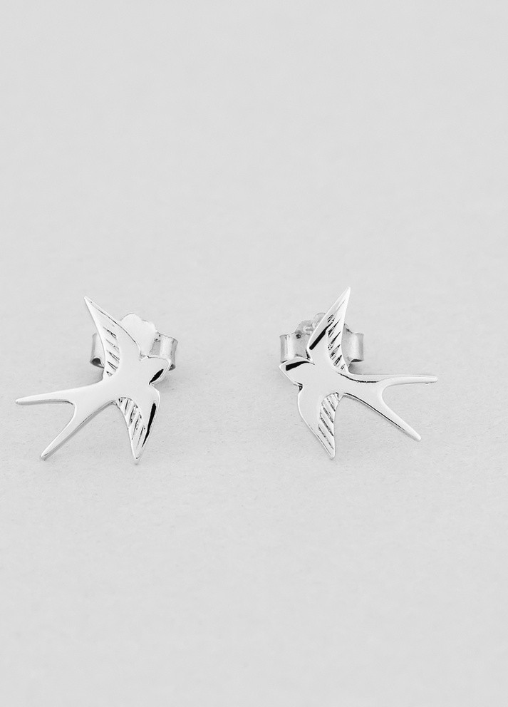 Сережки Душа природи Minimal гвоздики срібні срібло