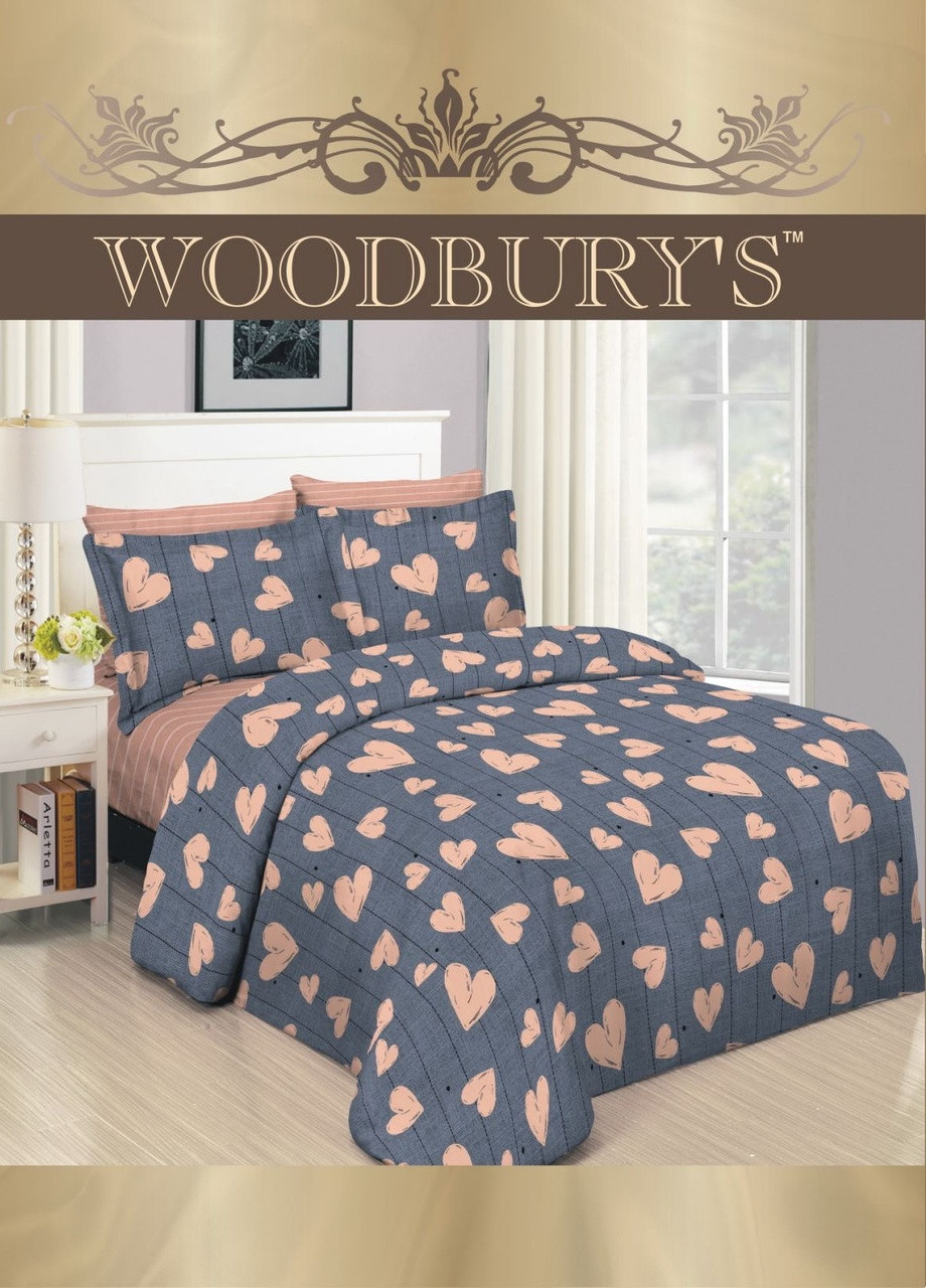 Постельное белье евро ранфорс Пакистан W2070E Woodbury's Ранфорс (254761137)