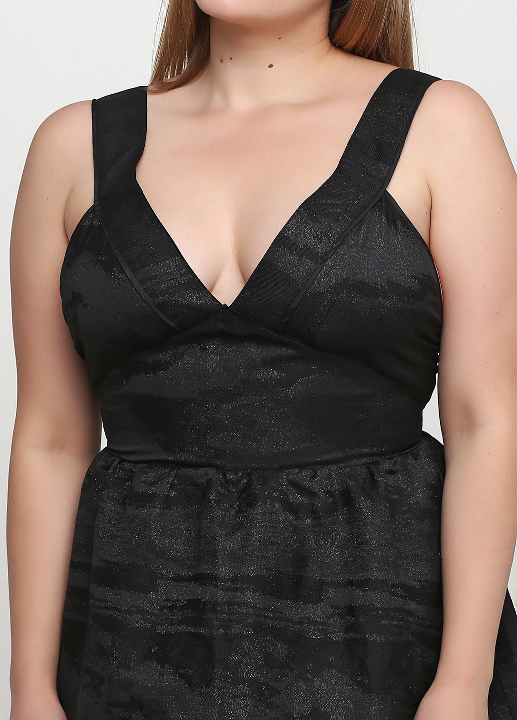 Чорна кежуал сукня кльош, з відкритою спиною H&M однотонна
