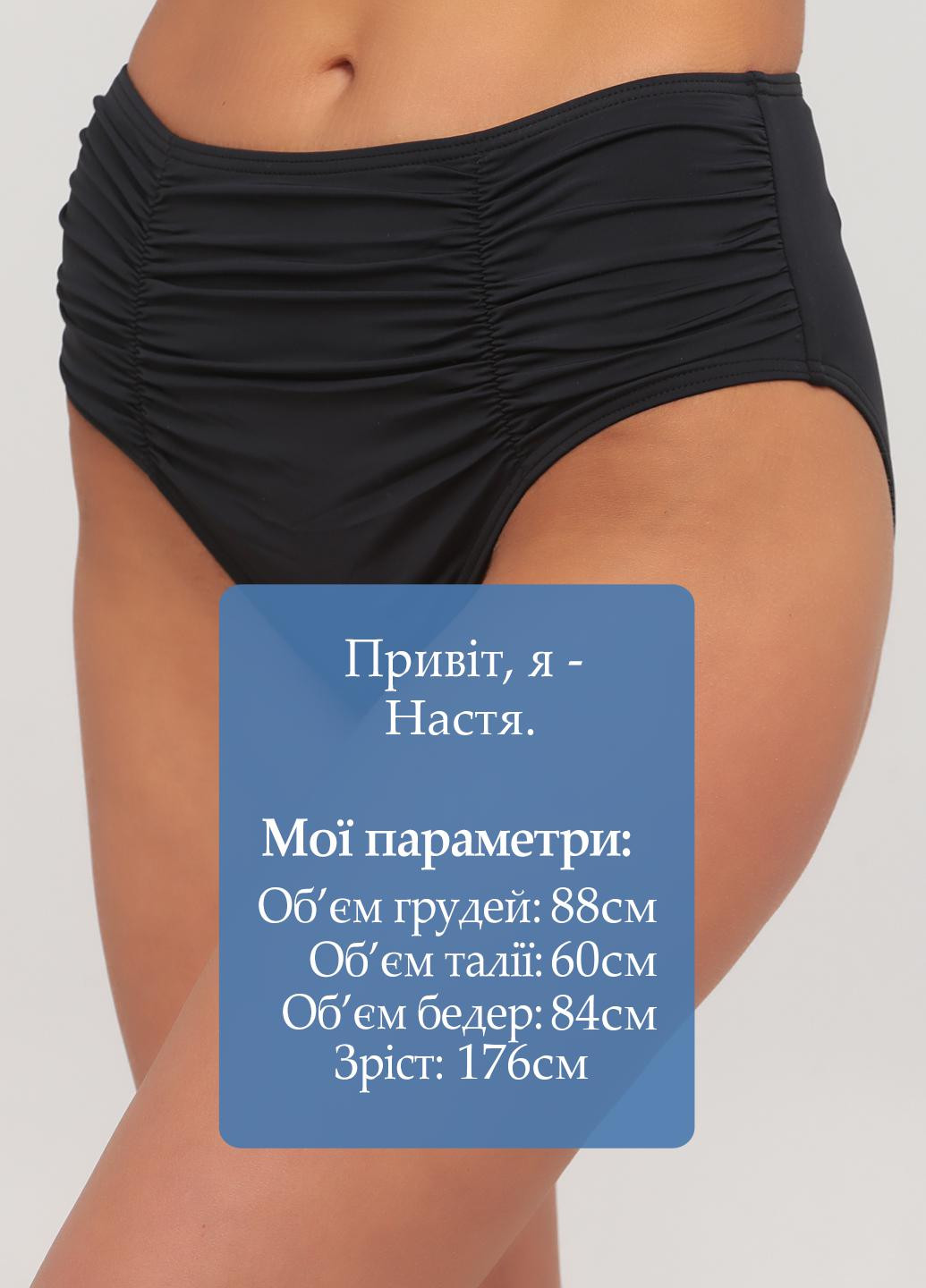 Черные купальные трусики-плавки однотонные Atlantic Beach