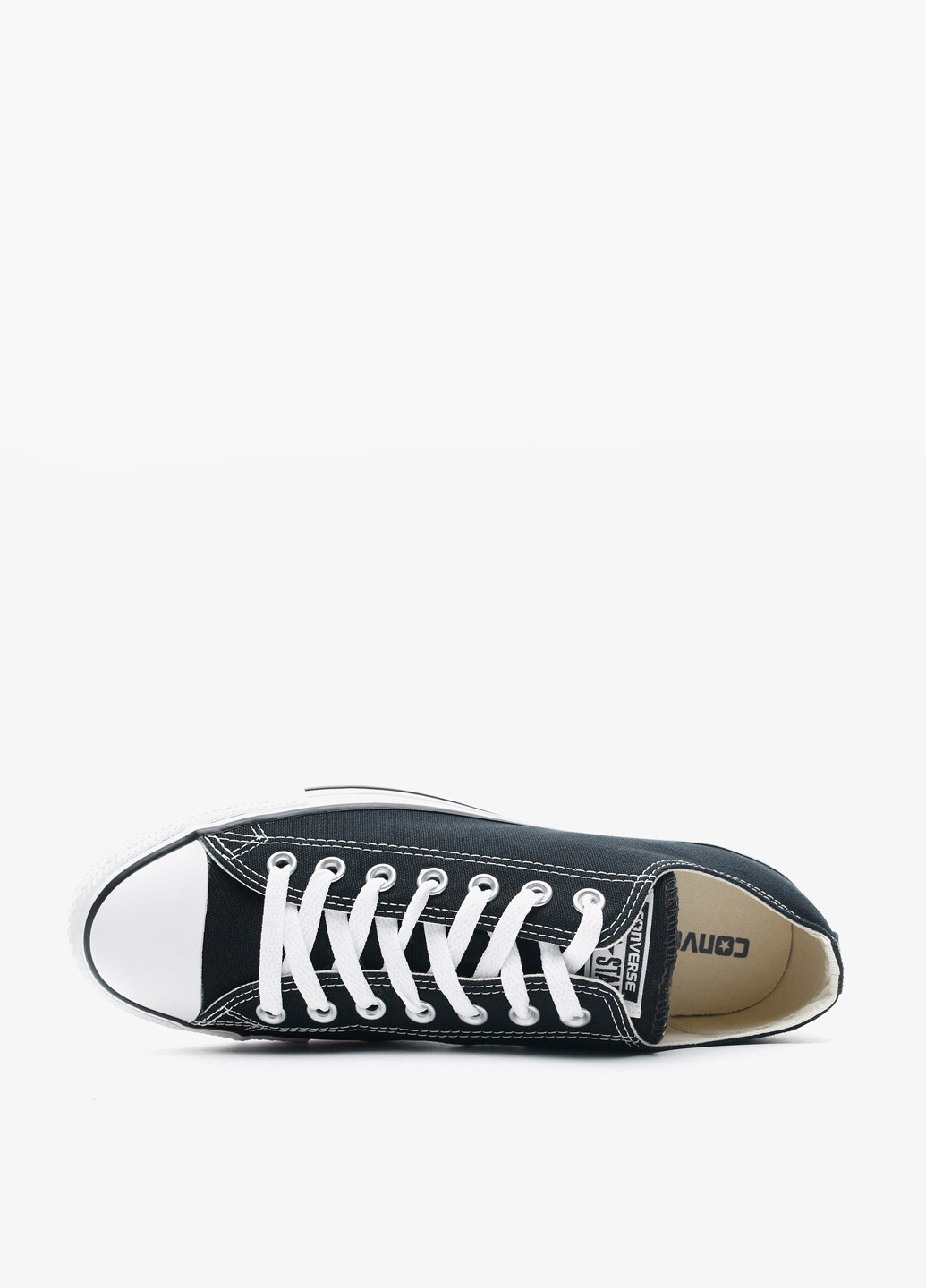Черные кеды Converse CHUCK TAYLOR ALL STAR с логотипом, с белой подошвой