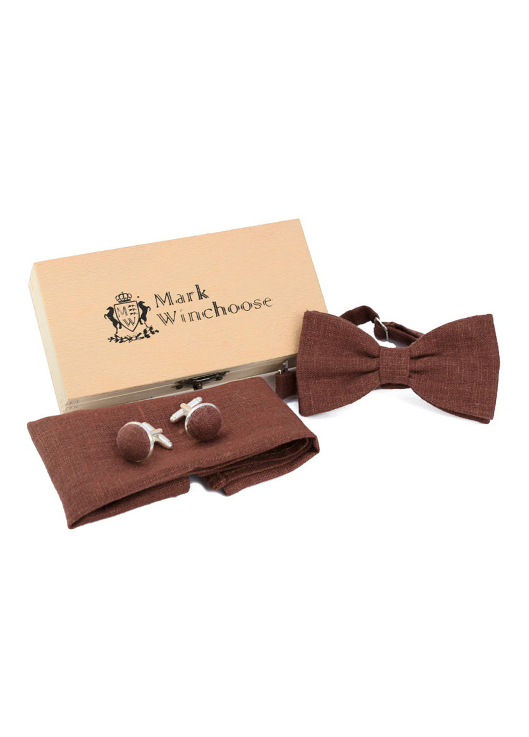 Подарочный набор (бабочка, запонки, платок) Mark Winchoose (92554134)