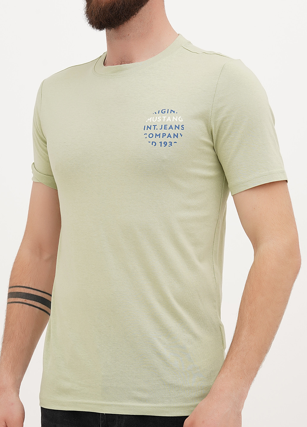 Світло-зелена футболка Mustang